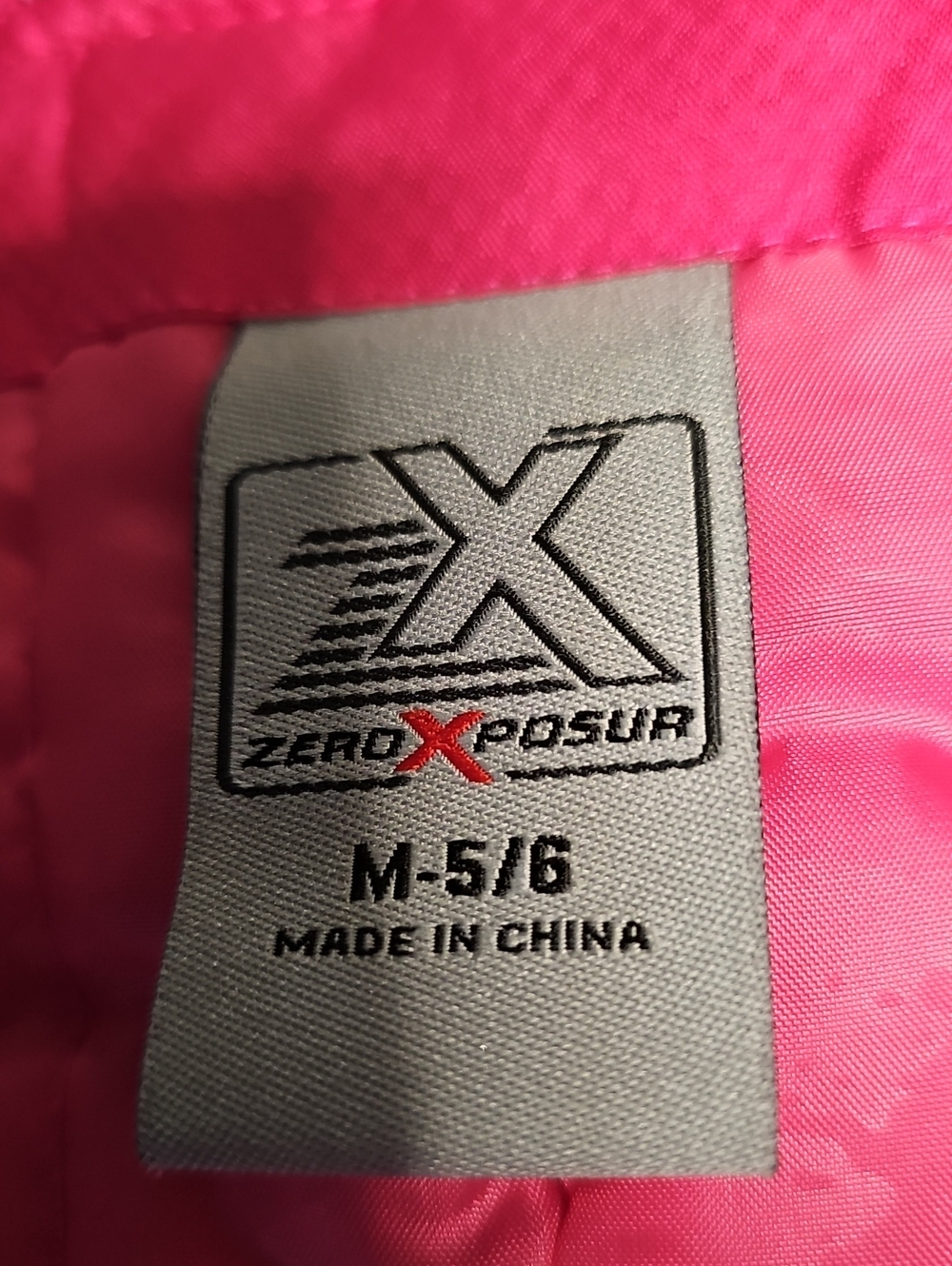 Zero Xposure Hot Pink Kids Snow Overalls with Patterned Yokeo - Picture 7 of 7